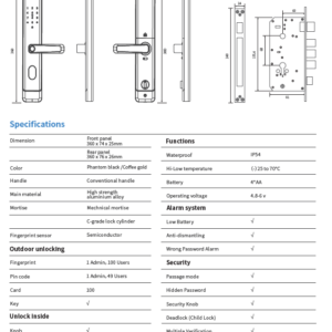 Lenovo E5 Smart Door Lock - Image 2