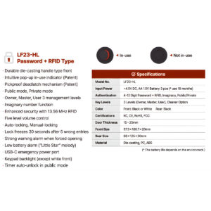 LF23-HL  Digital Locker Lock - Image 3